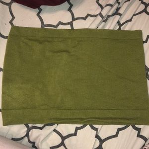 army green tube top